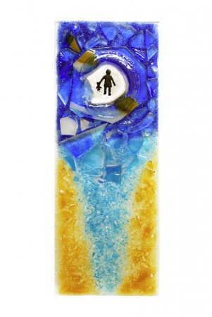 A Boy's Cave Glass Fusion 25 x 67 cm